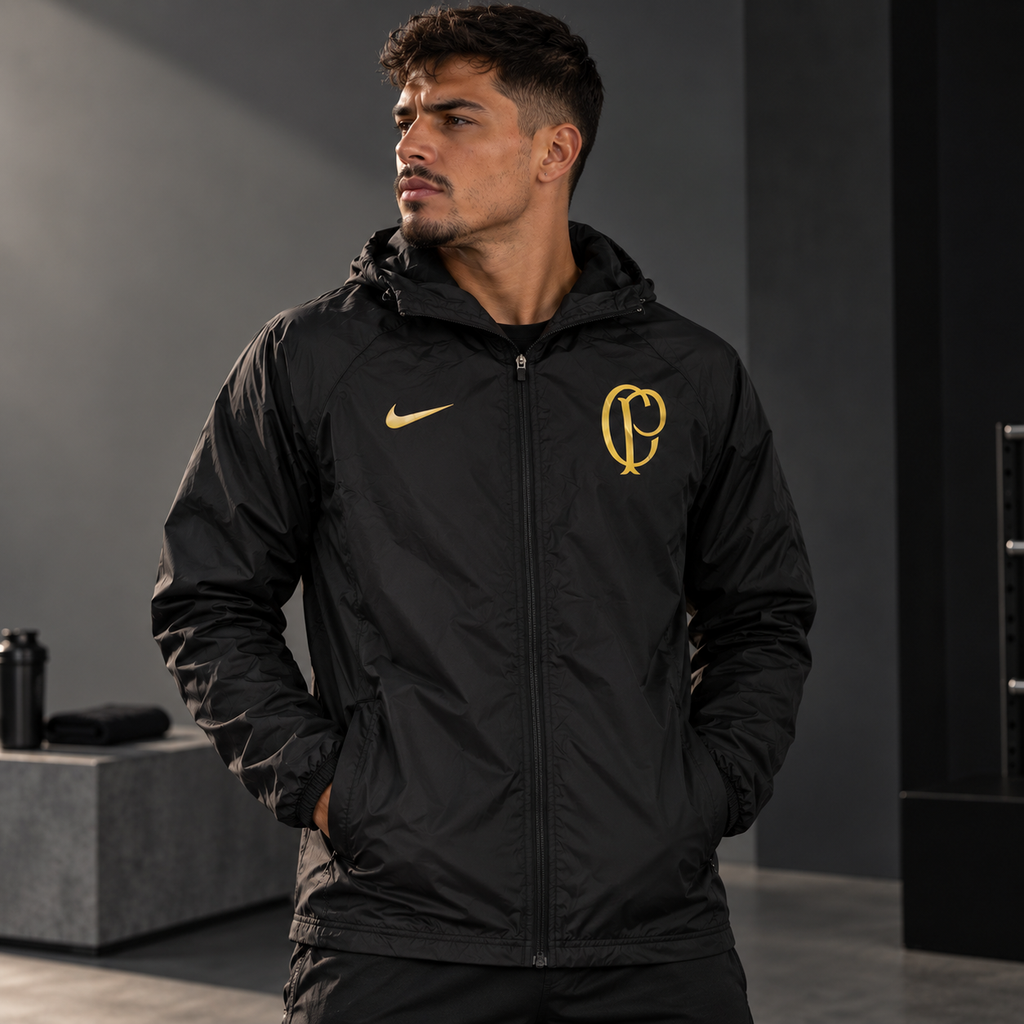 CorinthiansBR 23/24 windbreaker Black