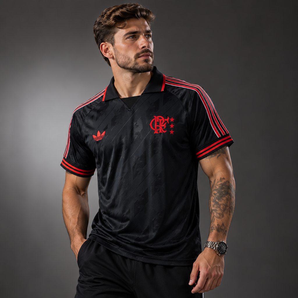 Flamengo 25/26 Lifestyler Retro - Black