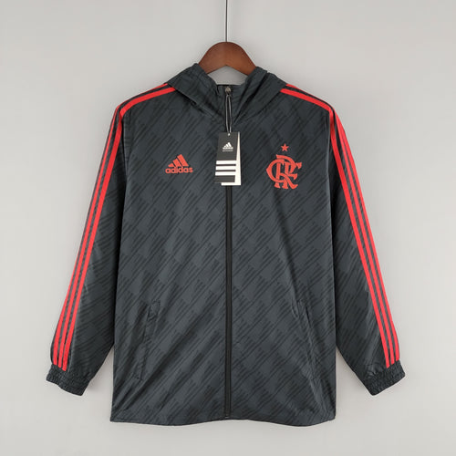 2022 Flamengo Windbreaker Black Red Edge