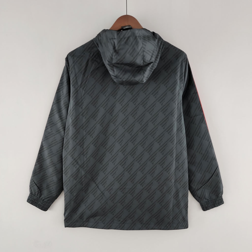 2022 Flamengo Windbreaker Black Red Edge