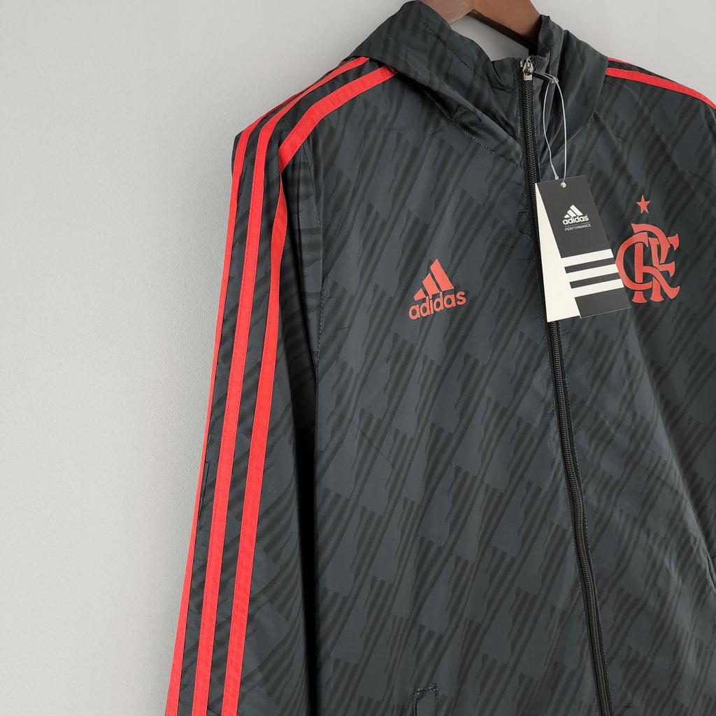 2022 Flamengo Windbreaker Black Red Edge