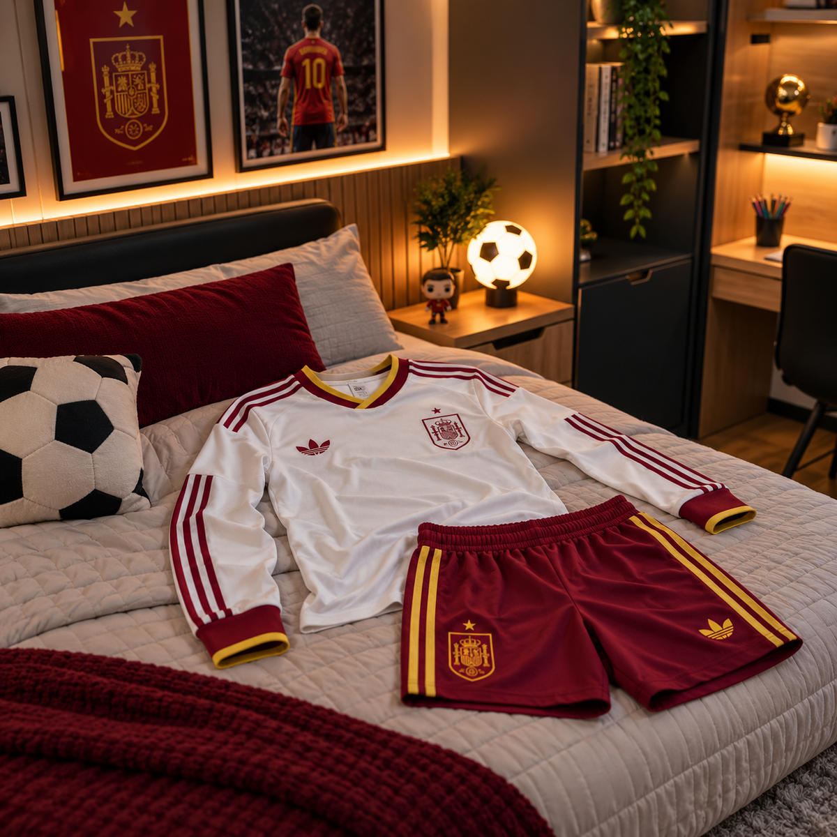 Espanha 2026 II Long-Sleeve Kids Kit