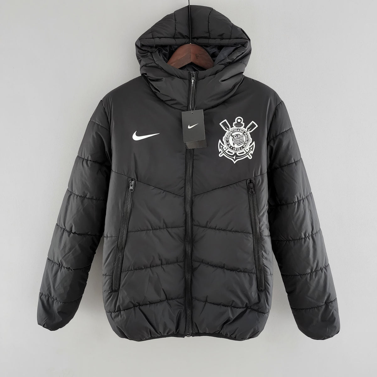2022 CorinthiansBR Cotton Jacket Black White Label