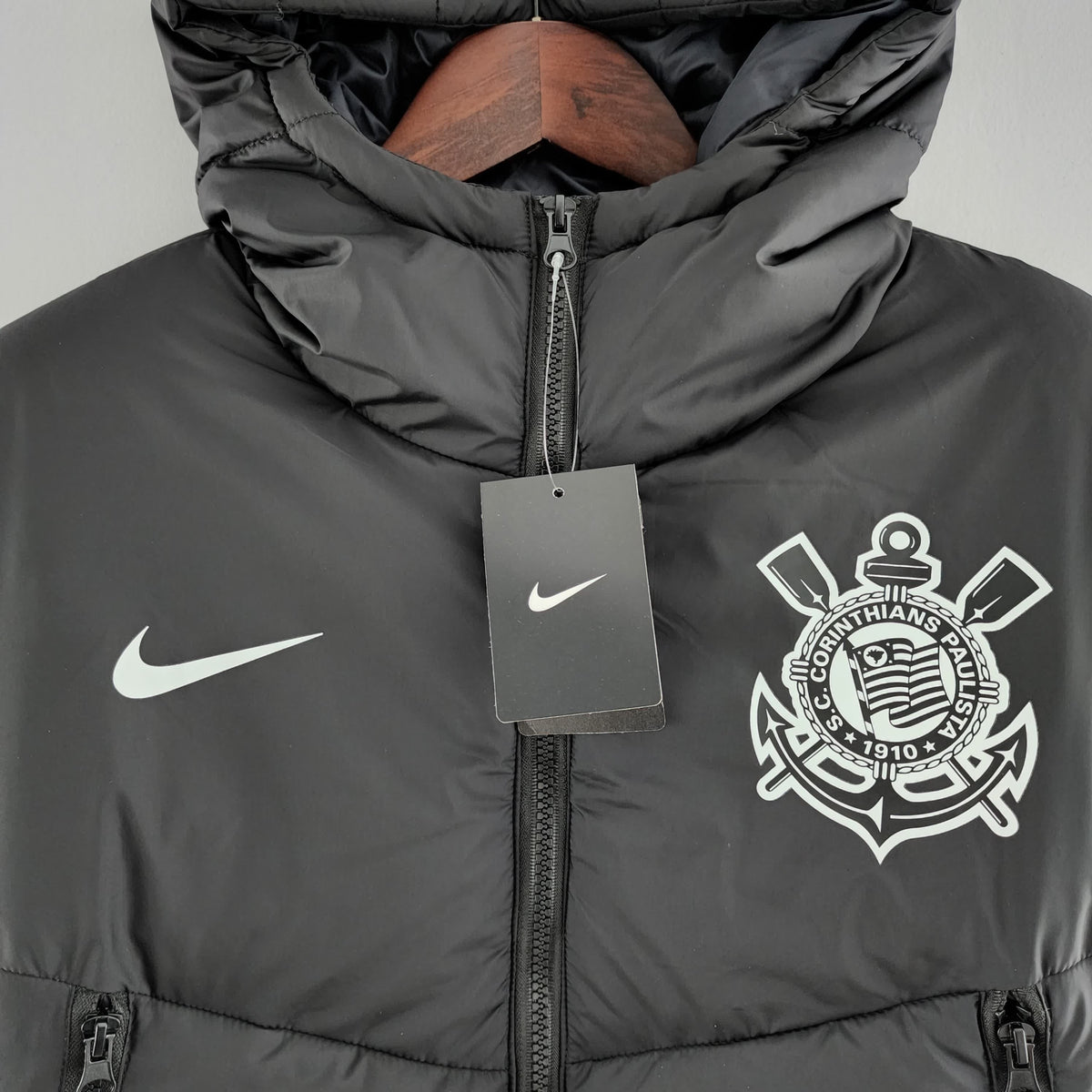 2022 CorinthiansBR Cotton Jacket Black White Label