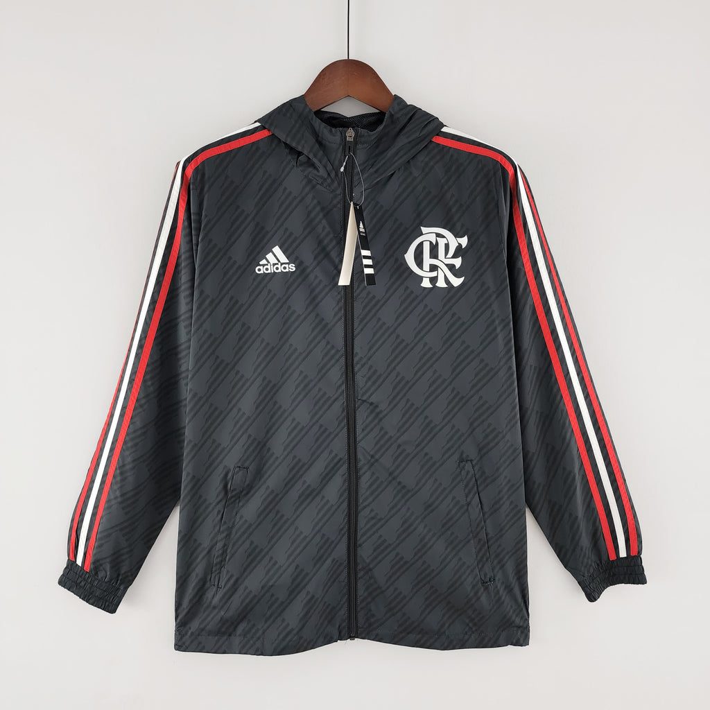 2022 Flamengo Windbreaker Black Red &amp; White