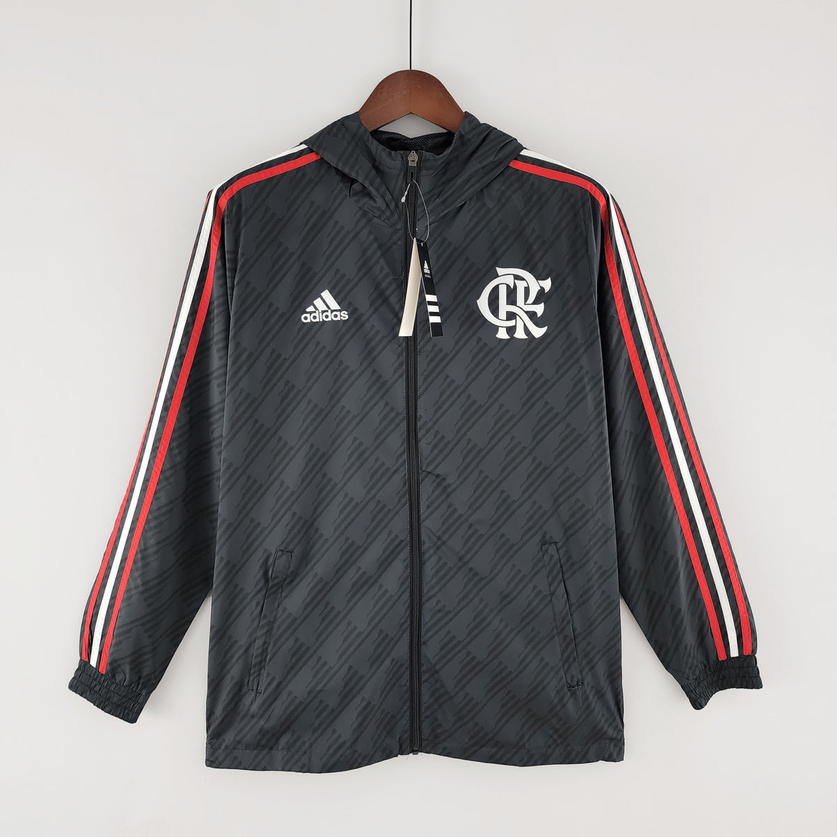 2022 Flamengo Windbreaker Black Red &amp; White
