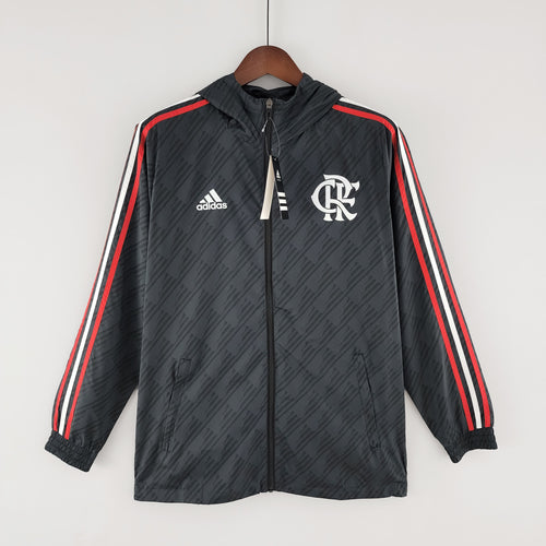 2022 Flamengo Windbreaker Black Red &amp; White