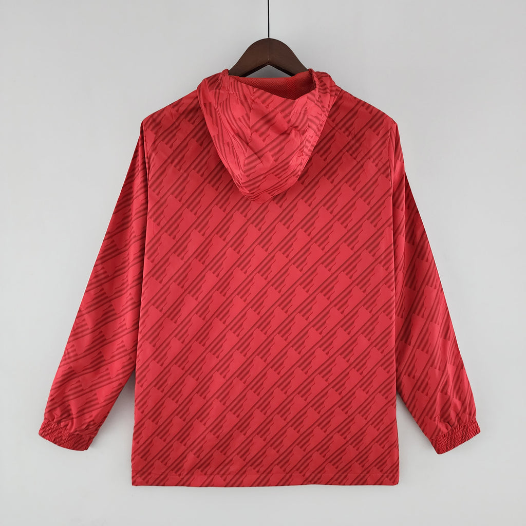 2022 Flamengo Windbreaker red white edge
