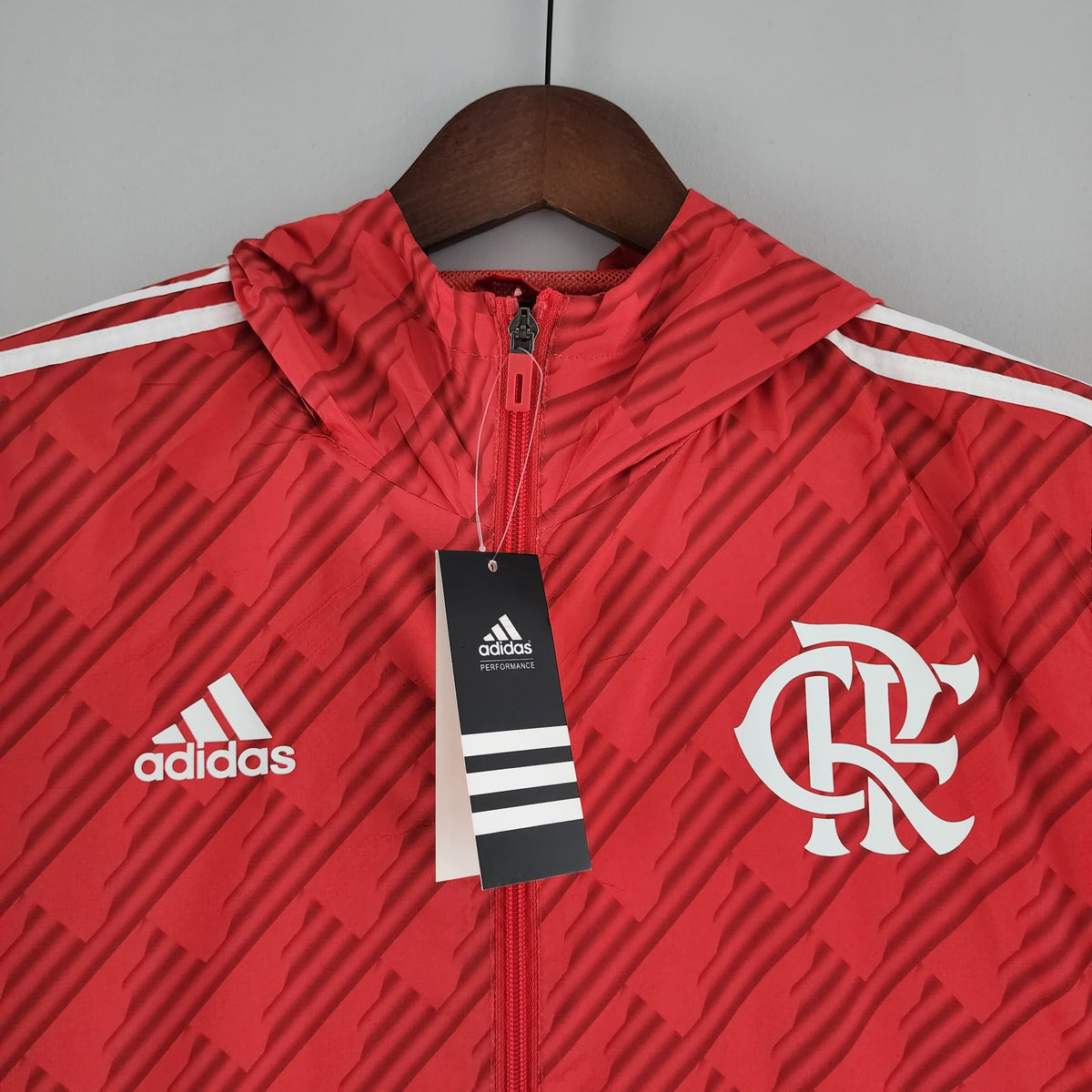 2022 Flamengo Windbreaker red white edge
