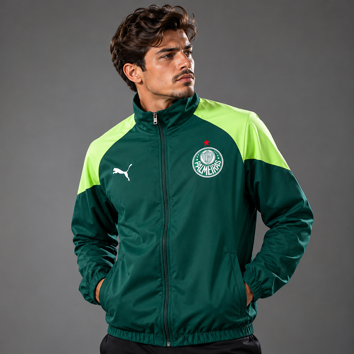 Palmeiras Windbreaker - Green