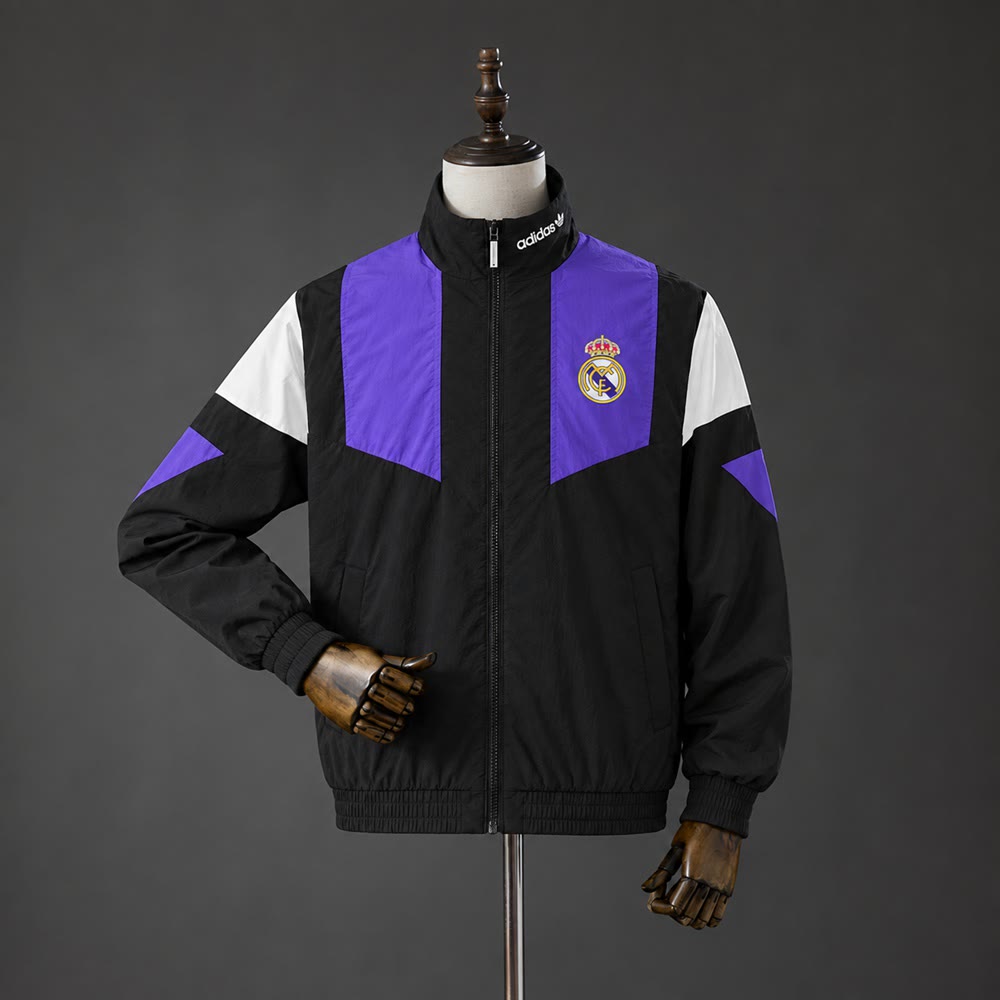 Real Madrid 26/27 Track Jacket Black Windbreaker